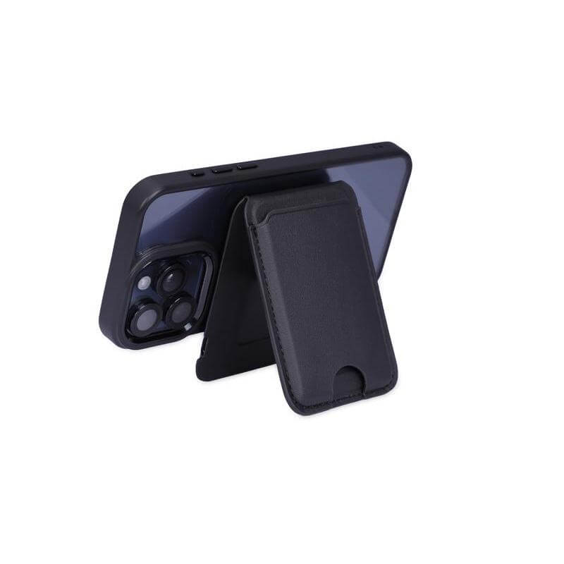 MAG3 - Giftology 3-in-1 Magnetic Wireless Charger Card Holder - Black