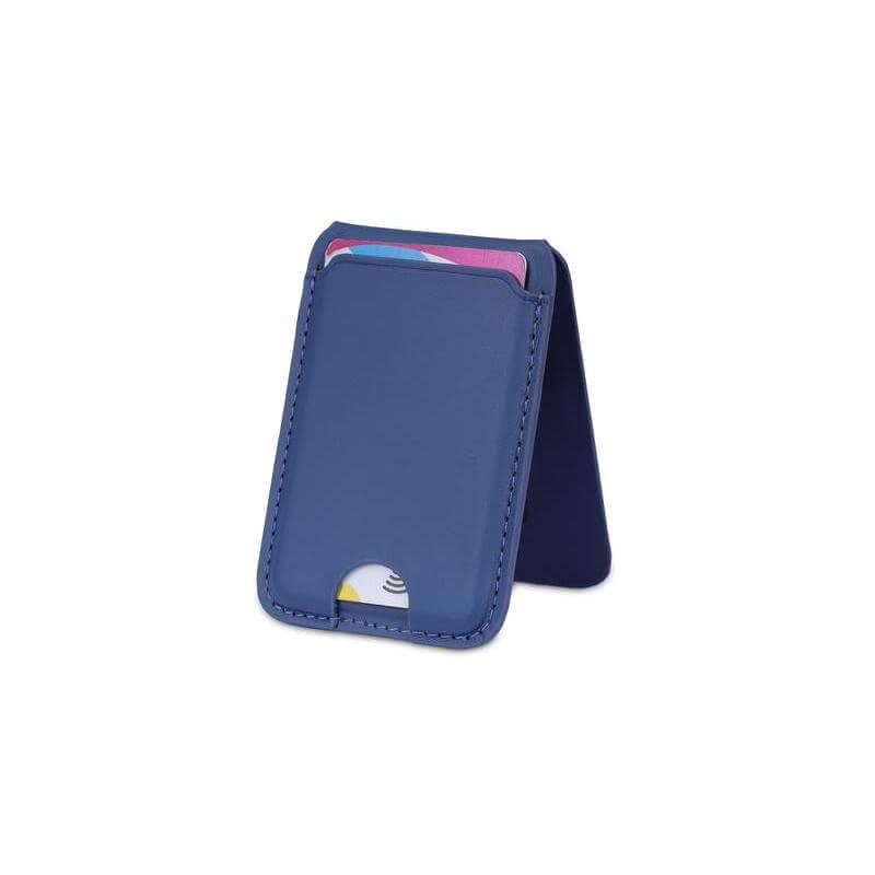 MAG3 - Giftology 3-in-1 Magnetic Wireless Charger Card Holder - Navy