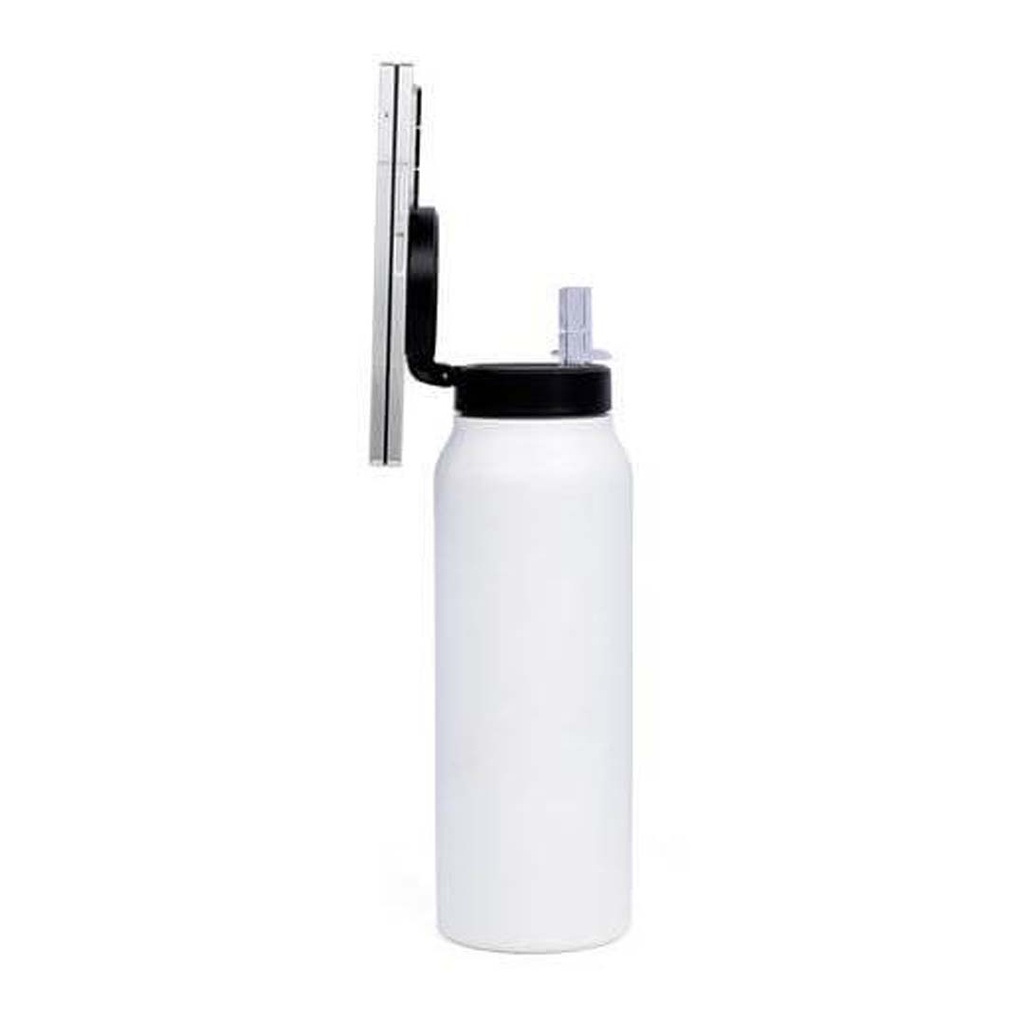 FERRO - Giftology Magnetic Phone Holder Water Bottle 760ml - White